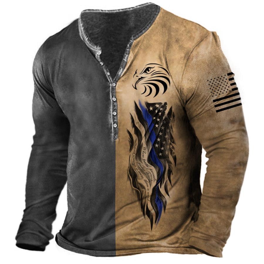 3D Printing Usa - Vintage Men's T Shirt Long Sleeve