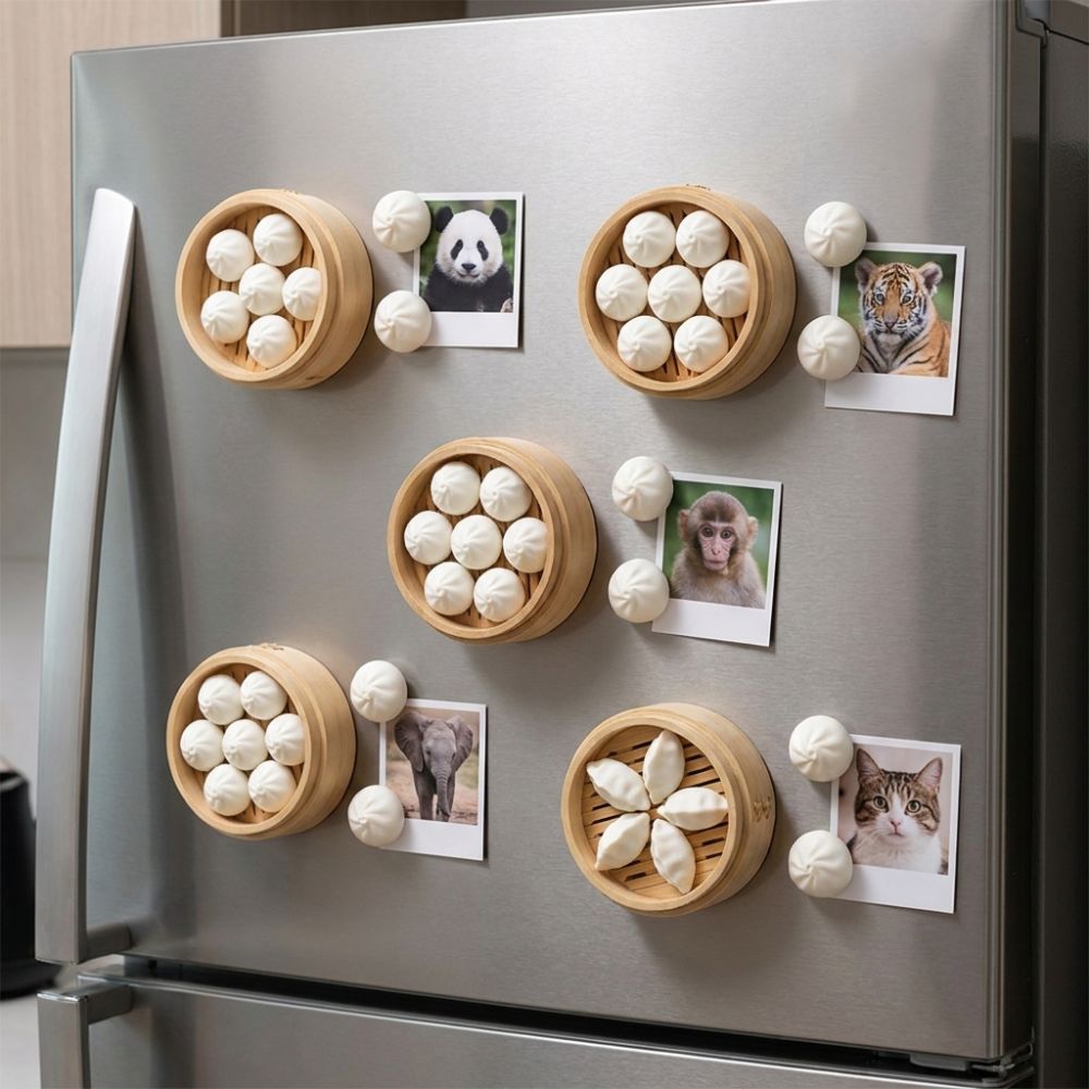 3D Printing In Food - 3D Printing Bun Dumpling Fridge Magnet