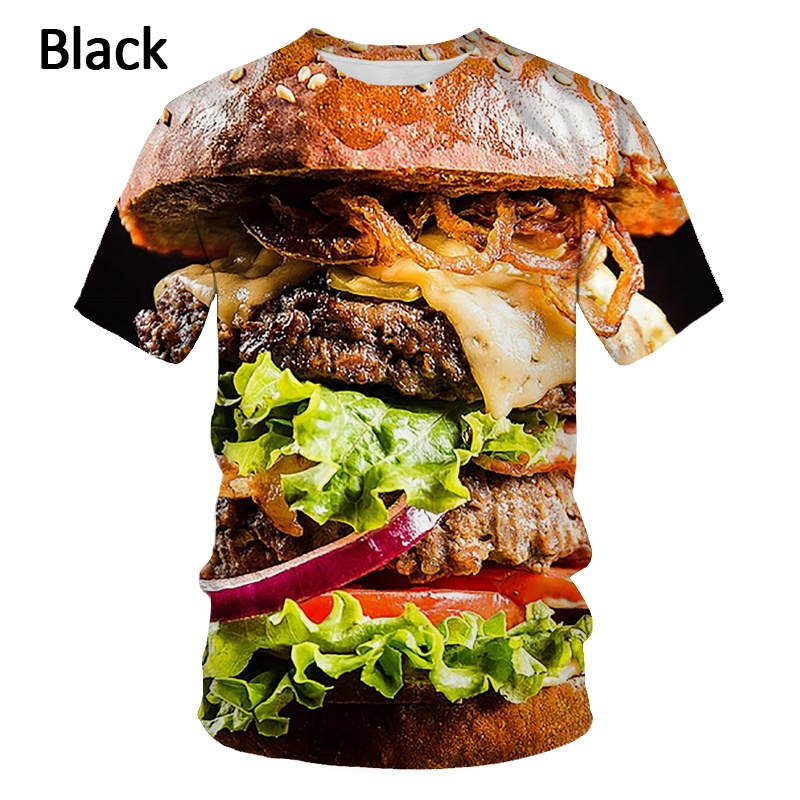 3D Printing In Food - Food Steak Hamburger Graphic T Shirt