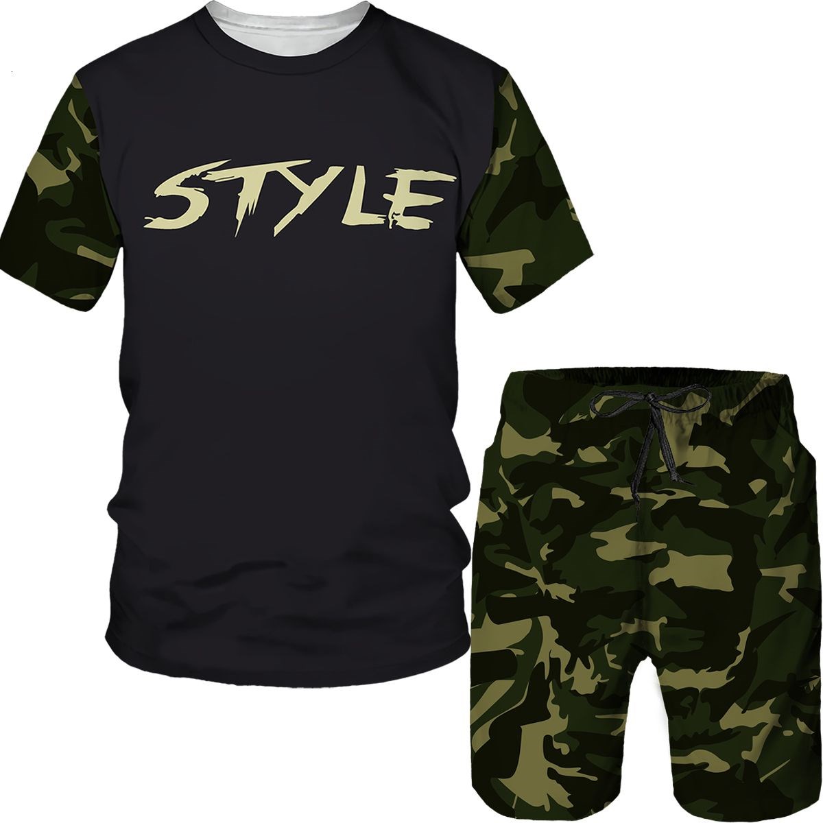 3D Printing Services - Camouflage Men's Suits Camo 3D Print