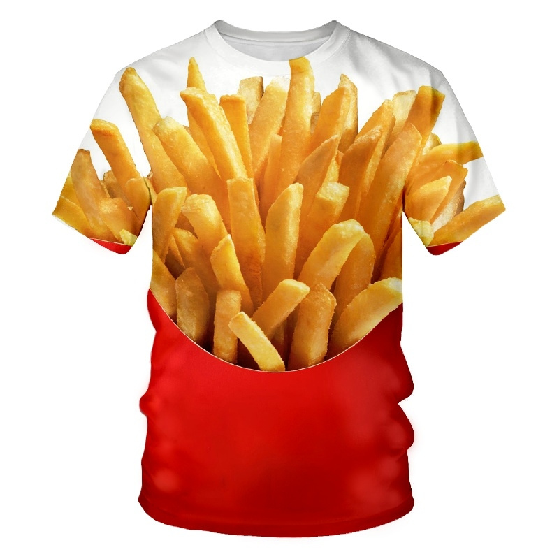 Creative Food Pattern T Shirts - огляд і ціна 3D Printing In Food