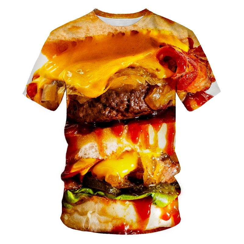 Creative Food Pattern T Shirts - огляд і ціна 3D Printing In Food
