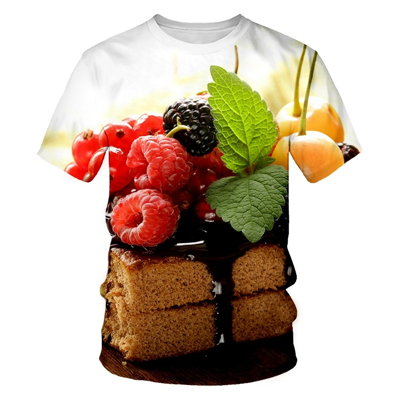 Creative Food Pattern T Shirts - огляд і ціна 3D Printing In Food