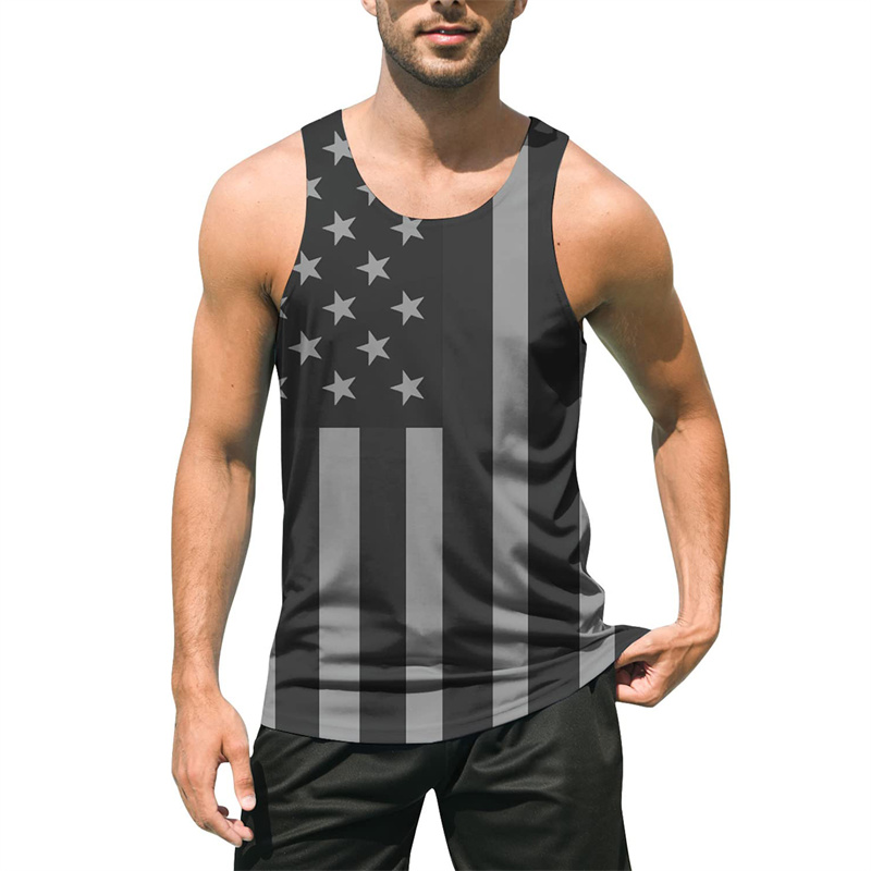 Retro 3D Print USA Flag Tank T - огляд і ціна 3D Printing Usa