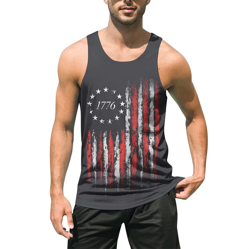 Retro 3D Print USA Flag Tank T - огляд і ціна 3D Printing Usa