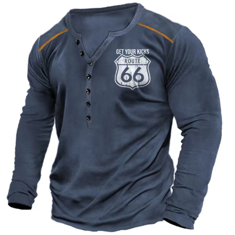 Vintage Men's T Shirt Long Sle - огляд і ціна 3D Printing Usa