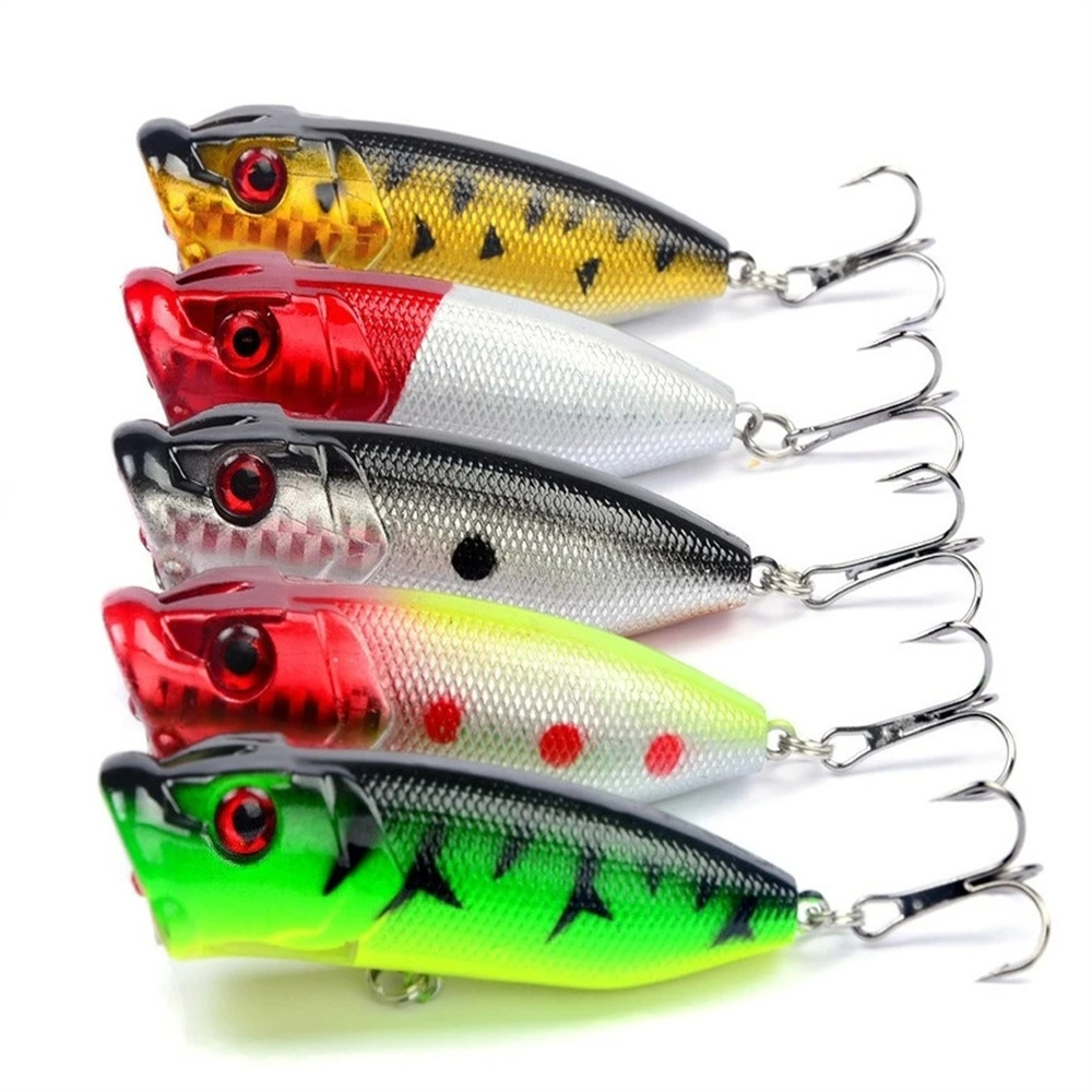 5Pcs Popper Fishing Lures 3d E - огляд і ціна 3D Printing Lure