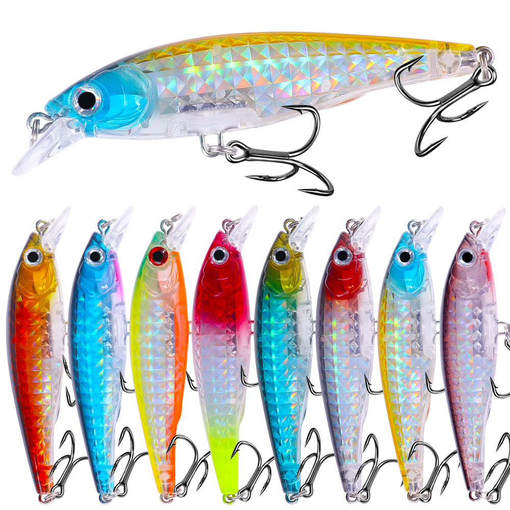 1pc Minnow fishing lure set 9c - огляд і ціна 3D Printing Lure