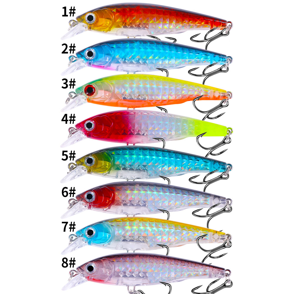 1pc Minnow fishing lure set 9c - огляд і ціна 3D Printing Lure