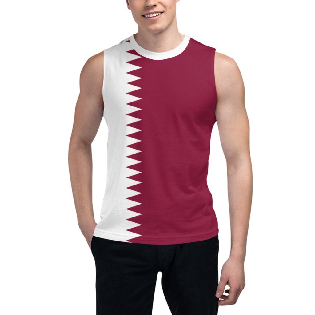 Sleeveless T-shirt Qatar Flag  - огляд і ціна 3D Printing Qatar