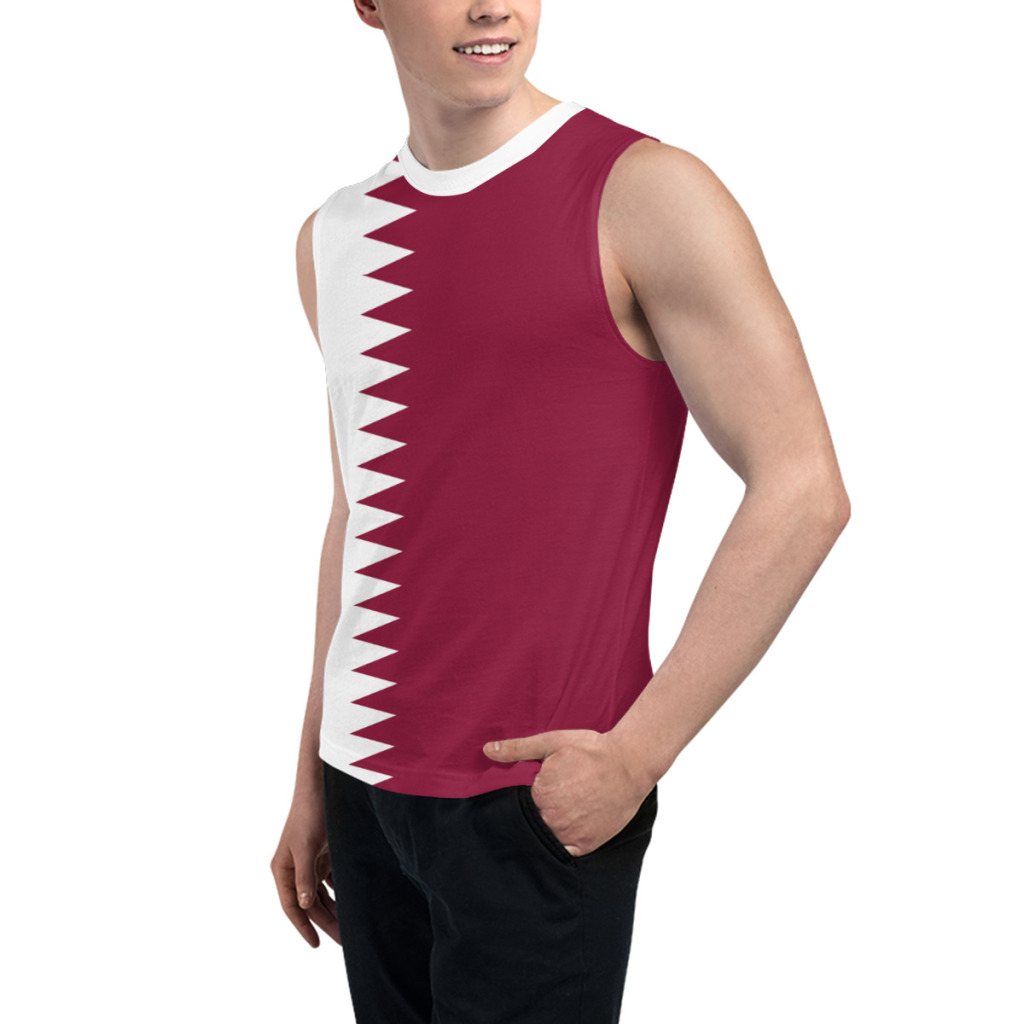Sleeveless T-shirt Qatar Flag  - огляд і ціна 3D Printing Qatar