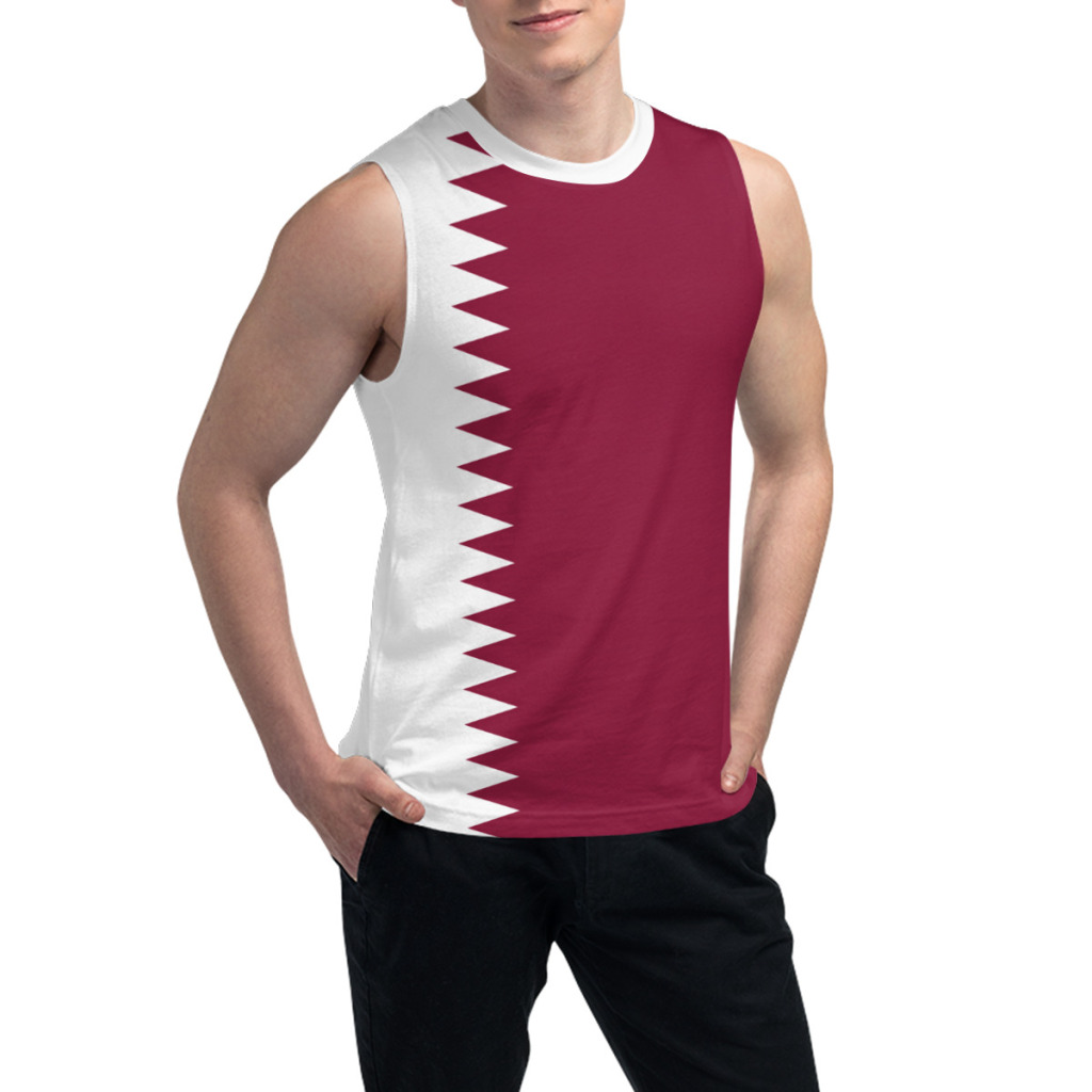 Sleeveless T-shirt Qatar Flag  - огляд і ціна 3D Printing Qatar