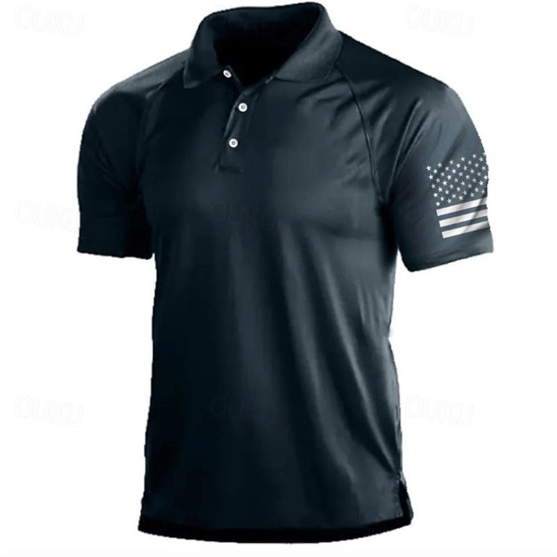 3D Print USA Flag Pattern Polo - огляд і ціна 3D Printing Usa