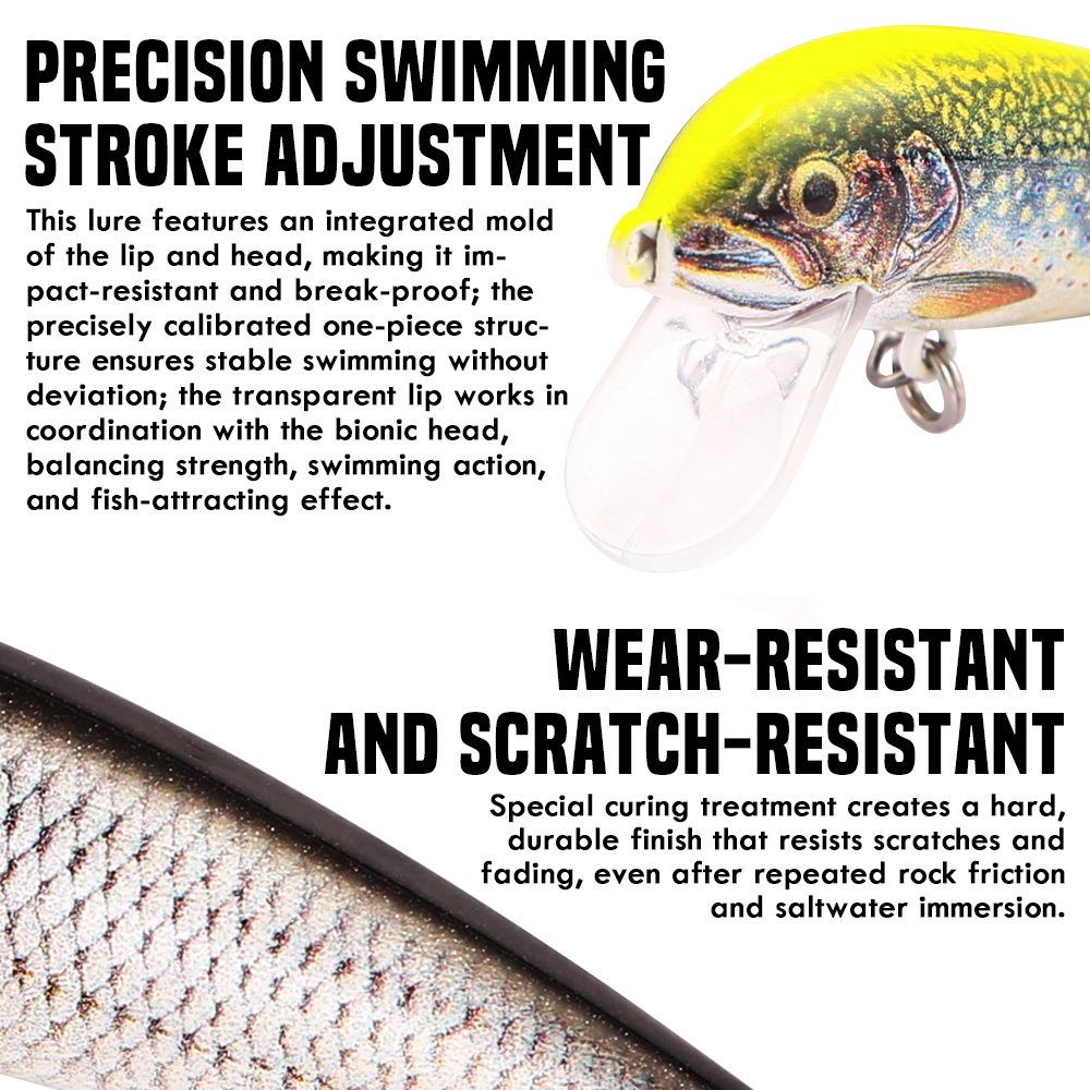 B&U Sinking Minnow Fishing Lur - огляд і ціна 3D Printing Lure
