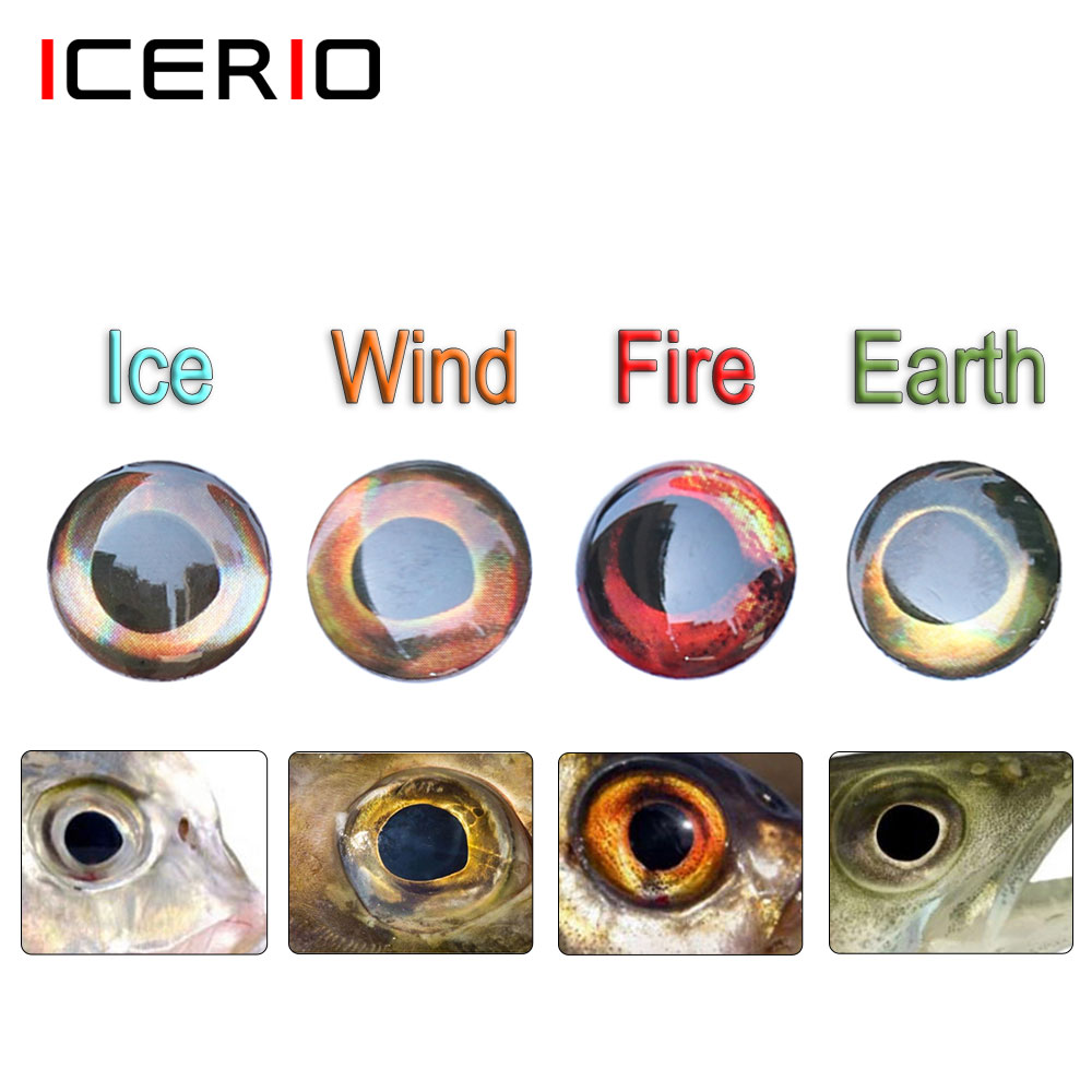 ICERIO 100PCS  Holographic 3D  - огляд і ціна 3D Printing Lure