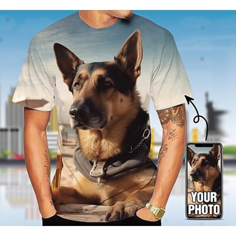 Custom Pet T Shirt for Men Des - огляд і ціна 3D Printing Services