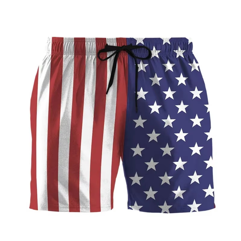 Men's Beach Shorts USA Flag 3d - огляд і ціна 3D Printing Usa