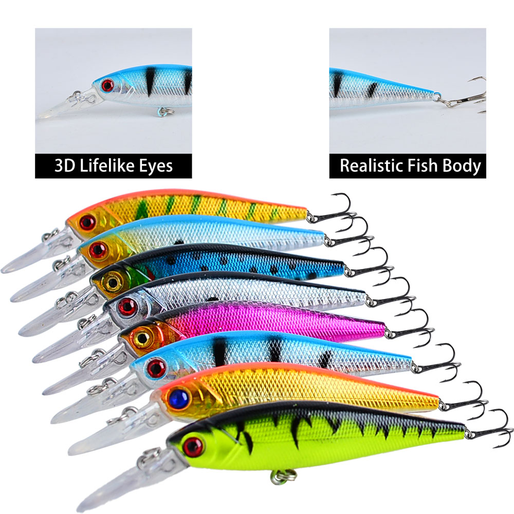 8Pcs Fishing Lure 10cm/9g Arti - огляд і ціна 3D Printing Lure